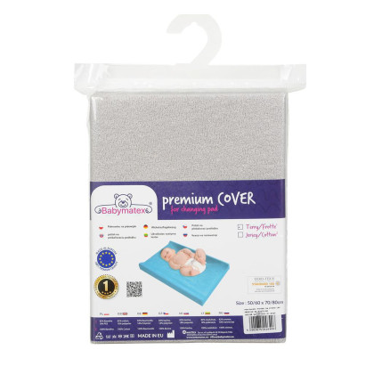 Poťah na prebaľovaciu podložku froté premium 50/60 x 70/80 cm Babymatex