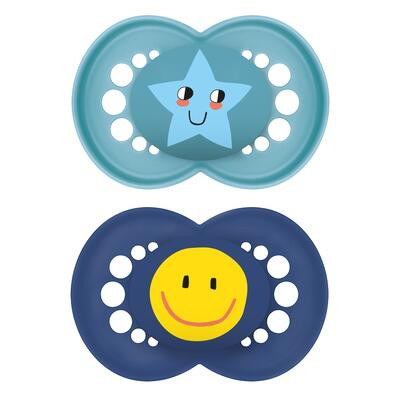 Cumlík Ortodonický Original 6 m+ Tyrkysový/Tmavo Modrý MAM