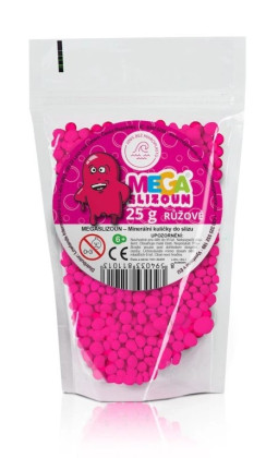 Guličky do slizu ružové 25g