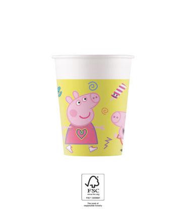 EKO papierové tégliky - Prasiatko Pepina 200 ml/8 ks