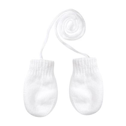 Pletené rukavičky so šnúrkou 9 - 12 mesiacov