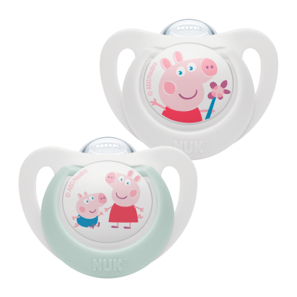 Cumlík Star Peppa Pig (6-18 m)) 2 ks Nuk