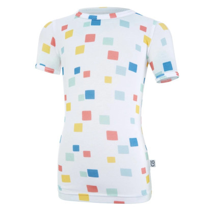 Súprava tenká chlapčenská KR Outlast® Biele kocky / tm. lišajník Little Angel