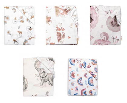 Bavlnená prestieradlo do postieľky 120 x 60 cm Baby Nellys