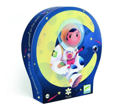 Puzzle v krabici - Astronaut na mesiaci (36 dielikov) Djeco