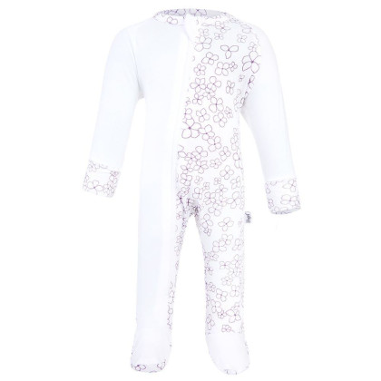 Overal tenký Tlač DR Outlast®UV faktor 50+, biela kvietka