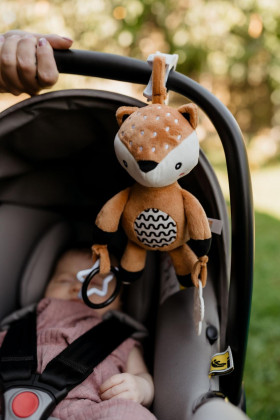 Naťahovací hrací strojček plyš 30 cm záves na postieľku/kočík Babyted