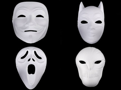 Karnevalová maska ​​- škraboška na domaľovanie