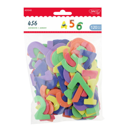 Číslice penové samolepiace 120 ks