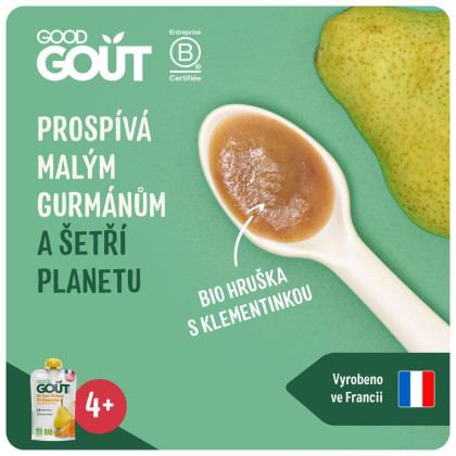 Good Gout BIO Hruška s klementínkou (120 g)