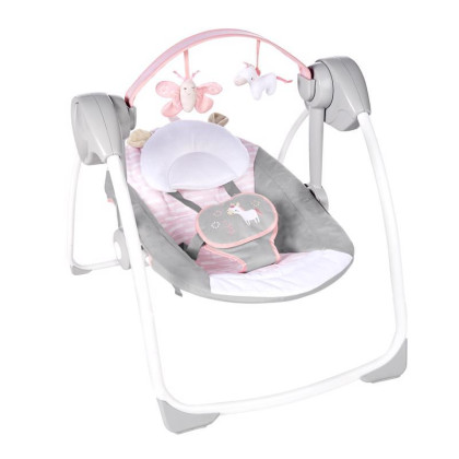 Hojdačka s melódiou Flora the Unicorn™ 0 m+ do 9 kg Ingenuity