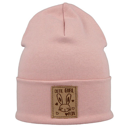 Čiapka vysoká s lemom púdrová bear RDX