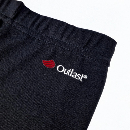 Legíny 3/4 tenké Outlast® UV 50+ čierna