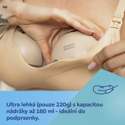 Dvojitá elektrická odsávačka materského mlieka do podprsenky SmartSense Canpol babies