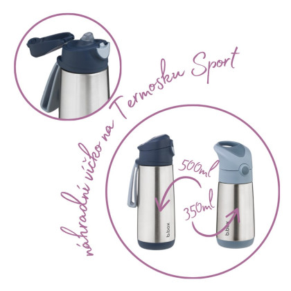 Náhradné viečko pre Termosku na pitie šport B.box