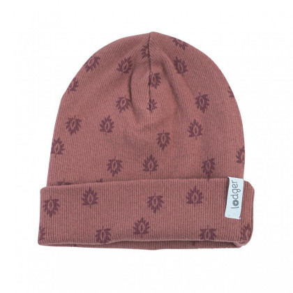 Čiapočka Beanie Print Rib LODGER - Rosewood