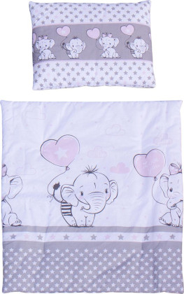 Set perinka a vankúš do kočíka Scarlett Gusto - ružová