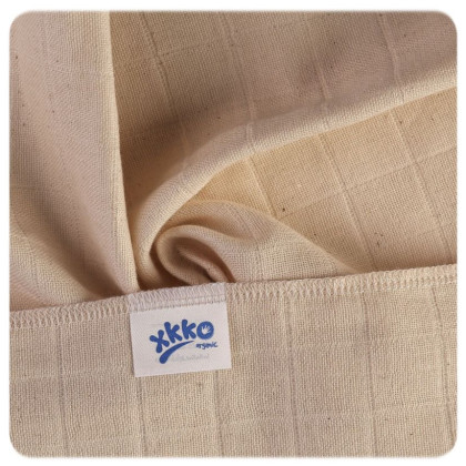 Detské plienky z biobavlny Organic 60 x 60 cm Staré časy 10 ks natural Xkko