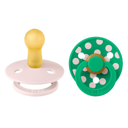 Cumlík z prírodného kaučuku Colour Polka 0 - 6 mesiacov Bibs
