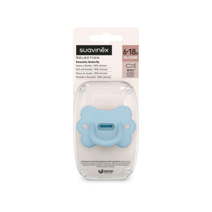Cumlík fyziologické silikón Butterfly 6-18 m SX PRO Colour Essence Suavinex