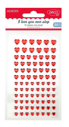 Samolepiace srdiečka 84 ks