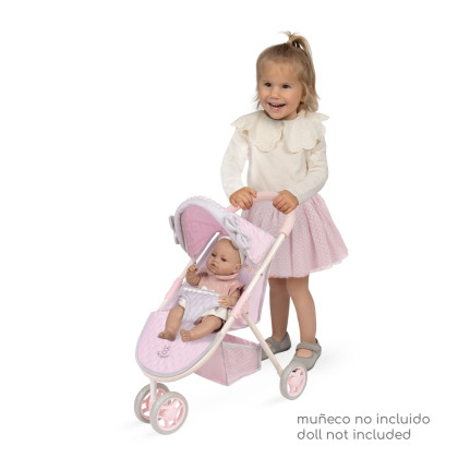 Športový kočík pre bábiky trojkolesový Sophie 55 cm DeCuevas