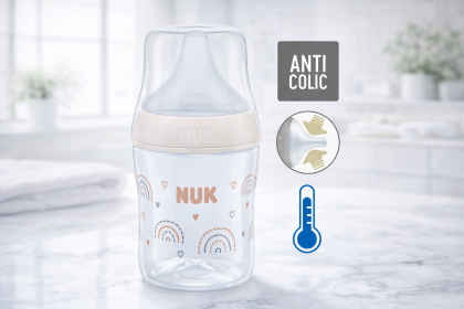 Perfect Match fľaša s kontrolou teploty 150 ml Nuk Biela