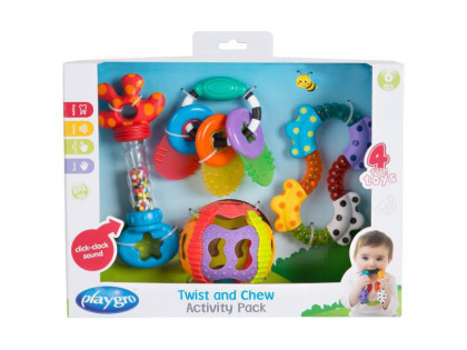 Playgro - Darčekový set s hrkálkami a hryzátkami