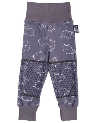 Protišmykové nohavice pre deti na lezenie Ovečka šedé