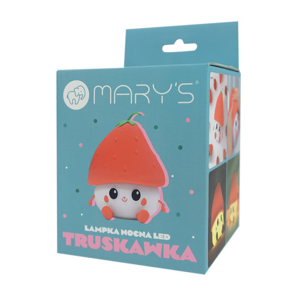 LED silikónová nočná lampička - jahôdka Mary's