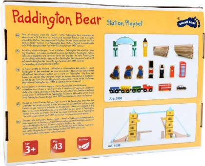 Drevená vláčikodráha Paddington 43 dielov Small foot