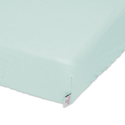 Mušelínové prestieradlo s gumou 60 x 120 cm BabyMatex