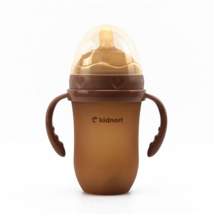 Dojčenská fľaša pre dojčené deti Eple 250 ml 6 m+ Kidnort