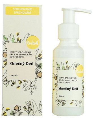 Jemný sprchový gél s prebiotickým komplexom - Slnečný deň 100 ml Kvitok