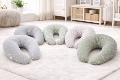 Vankúš na dojčenie Huggy 150x60x37 cm Basic Ceba