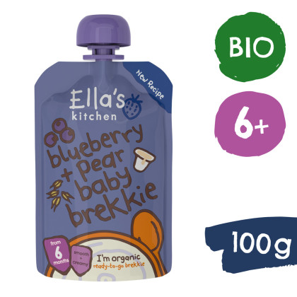 BIO Raňajky čučoriedka a hruška 100 g Ella's Kitchen