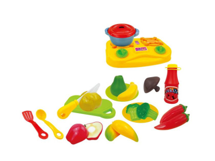 Košík s krájacím jedlom