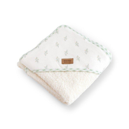 Detská bavlnená osuška s kapucňou 100x100 cm bonjourbébé