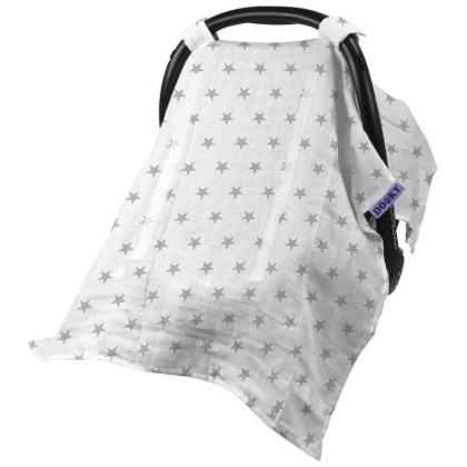 Clona Car Seat Canopy Silver Stars