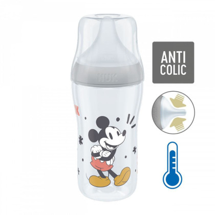 Perfect Match fľaša Mickey s kontrolou teploty 260 ml Nuk