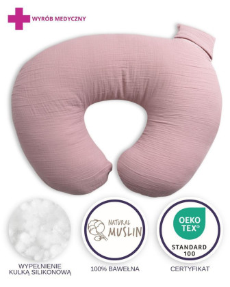 Mušelínový polohovací vankúš MiniRelax 140 cm Babymatex