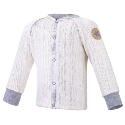 Kabátik podšitý Outlast® Off White/pruh bielosivý melír