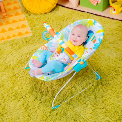 Lehátko vibrujúce Rainforest Vibes™ 0 m+ do 9 kg Bright Starts