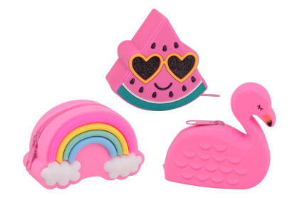 Peňaženka so zipsom ružová