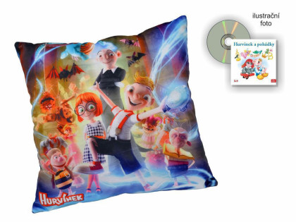 Vankúš Hurvínek 30 x 30 s audio CD