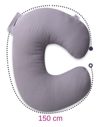 Mušelínový polohovací vankúš MiniRelax 140 cm Babymatex