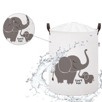 Kôš na hračky bavlnený uzatvárateľný 43 l Sipo