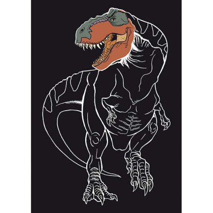 Trblietavé vyškrabávacie obrázky Dinosaury