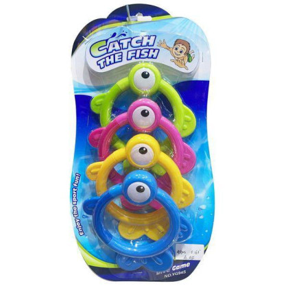 Hračka na potápanie rybie krúžky set 34 cm