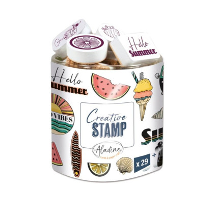 Pečiatky Creative Stamp, 29 ks - Prázdniny Aladine